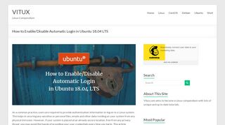
                            4. How to Enable/Disable Automatic Login in Ubuntu 18.04 LTS - VITUX