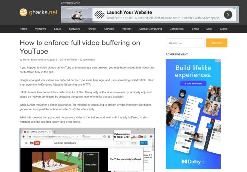 
                            5. How to enforce full video buffering on YouTube - gHacks Tech News