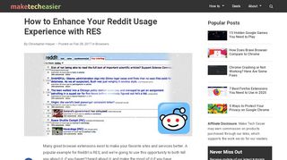 
                            13. How to Enhance Your Reddit Usage Experience with RES - Make ...