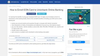 
                            11. How to Enroll EON Card to Unionbank Online Banking - Banking 29587