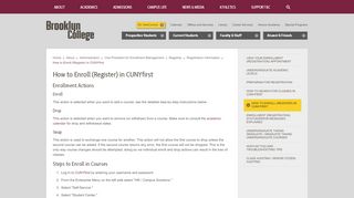 
                            13. How to Enroll (Register) in CUNYfirst | Brooklyn College