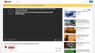 
                            2. How to enter ADMIN Password into Menu MDVR System - YouTube