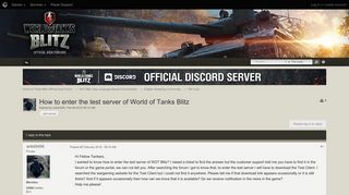 
                            7. How to enter the test server of World of Tanks Blitz - Off-Topic ...