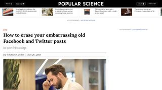 
                            11. How to erase your embarrassing old Facebook and Twitter posts ...