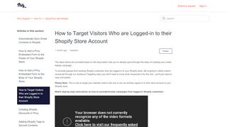 
                            7. How to exclude or include popups from logged-in Shopify customers ...
