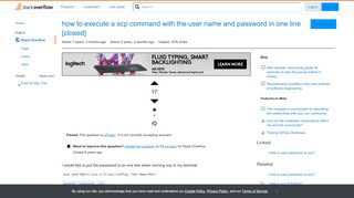
                            2. how to execute a scp command with the user name and password in ...