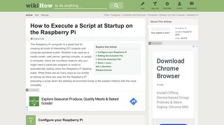 
                            12. How to Execute a Script at Startup on the Raspberry Pi - wikiHow