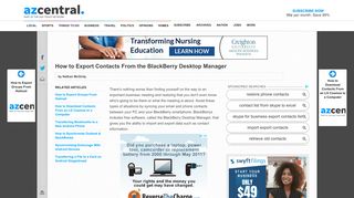 
                            11. How to Export Contacts From the BlackBerry Desktop Manager | Your ...