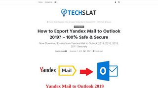 
                            13. How to Export Yandex Mail to Outlook 2019? - 100% Safe & Secure ...