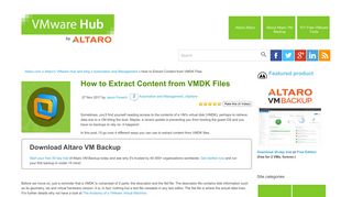 
                            6. How to Extract Content from VMDK Files - Altaro