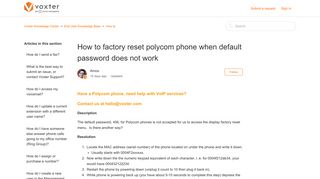 
                            12. How to factory reset polycom phone when default password does not ...