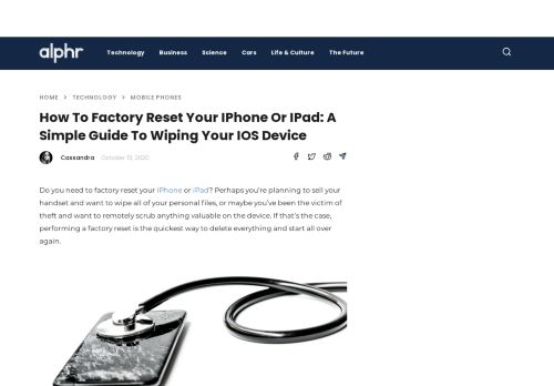 
                            10. How to factory reset your iPhone or iPad: A simple guide to wiping ...