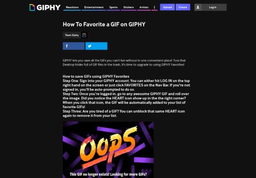 
                            4. How To Favorite a GIF on GIPHY | GIPHY