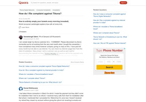 
                            13. How to file complaint against Tikona - Quora