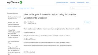 
                            8. How to file your Income-tax return using Income-tax Department's ...