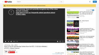 
                            11. How to Fill UP Scholarship Online form for BTC / D.El.Ed in ... - YouTube