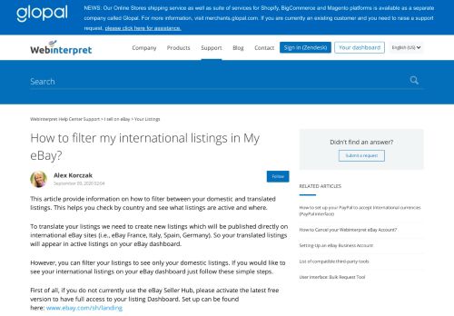 
                            10. How to filter my international listings in My eBay? – WebInterpret ...