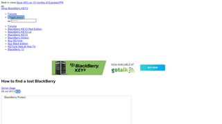 
                            8. How to find a lost BlackBerry | CrackBerry.com