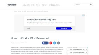 
                            1. How to Find a VPN Password | Techwalla.com