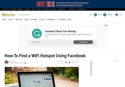 
                            11. How To Find a WiFi Hotspot Using Facebook - Lifehacker