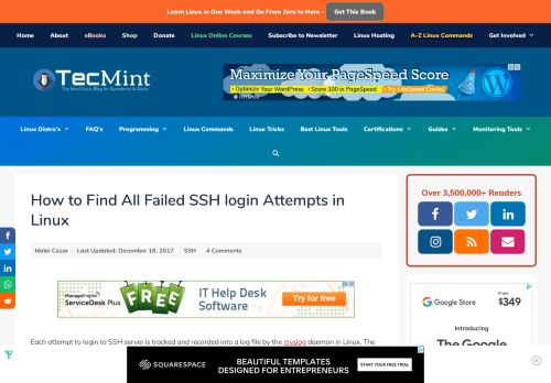 
                            11. How to Find All Failed SSH login Attempts in Linux - Tecmint