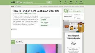 
                            9. How to Find an Item Lost in an Uber Car (with Pictures) - wikiHow