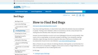 
                            11. How to Find Bed Bugs - EPA