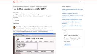 
                            10. How to find broadband user id for BSNL - Quora