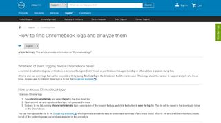 
                            12. How to find Chromebook logs and analyze them | Dell US