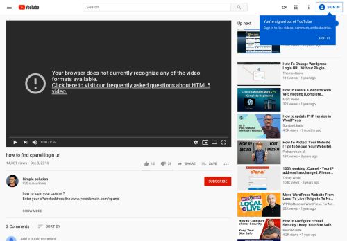 
                            4. how to find cpanel login url - YouTube