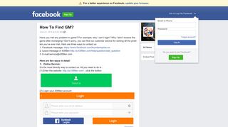 How To Find GM? | Facebook