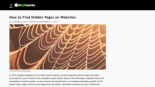 
                            10. How to Find Hidden Pages on Websites | It Still Works