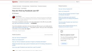 
                            9. How to find my Facebook user ID - Quora