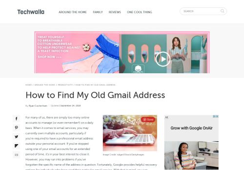 
                            9. How to Find My Old Gmail Address | Techwalla.com