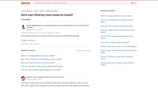 
                            12. How to find my user name in Gmail - Quora