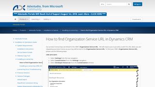 
                            11. How to find Organization Service URL in Dynamics CRM · Adxstudio ...