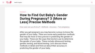 
                            5. How to find out the Baby's Gender during Pregnancy? 3 ...