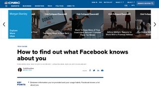 
                            7. How to find out what Facebook knows about me - CNBC.com