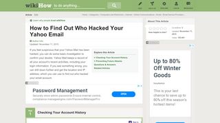 
                            9. How to Find Out Who Hacked Your Yahoo Email: 9 Steps