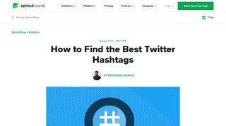 
                            12. How to Find Popular Hashtags on Twitter | Sprout Social