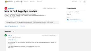 
                            6. how to find Skype2go number - Microsoft Community