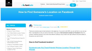 
                            13. How to Find Someone's Location on Facebook - FamiSafe