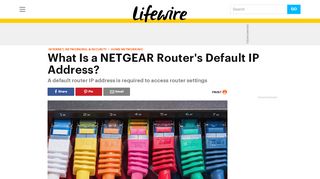 
                            13. How to Find the Default IP Address of a NETGEAR Router - Lifewire