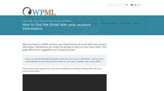 
                            3. How to find the Email with your Account Information - WPML