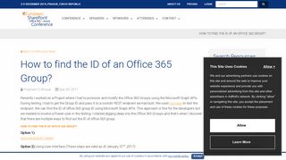 
                            11. How to find the ID of an Office 365 Group? - European SharePoint ...