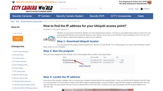 
                            6. How to find the IP address for your Ubiquiti access point? / CCTV ...