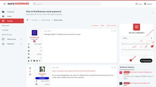 
                            10. How to find thomson router password | Tom's Hardware Forum