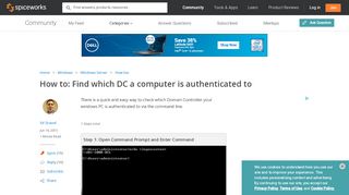 
                            2. How to find which DC a computer is authenticated to