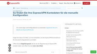 
                            2. How to find your ExpressVPN account credentials for manual ...