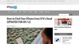 
                            13. How to Find Your iPhone Even If It's Dead (UPDATED FOR iOS 12 ...